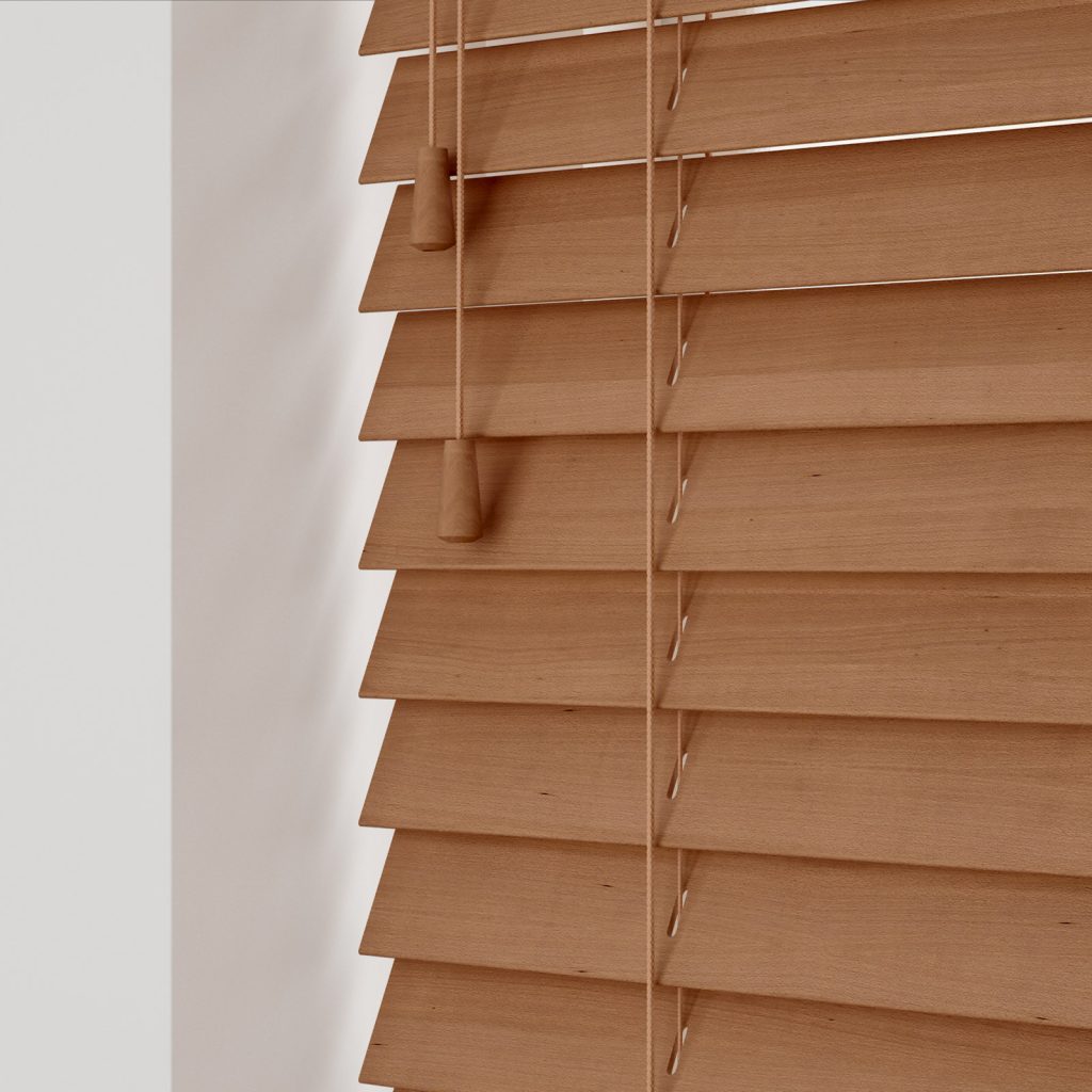 Burnished Oak blinds