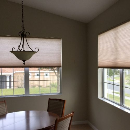 window blinds in a home